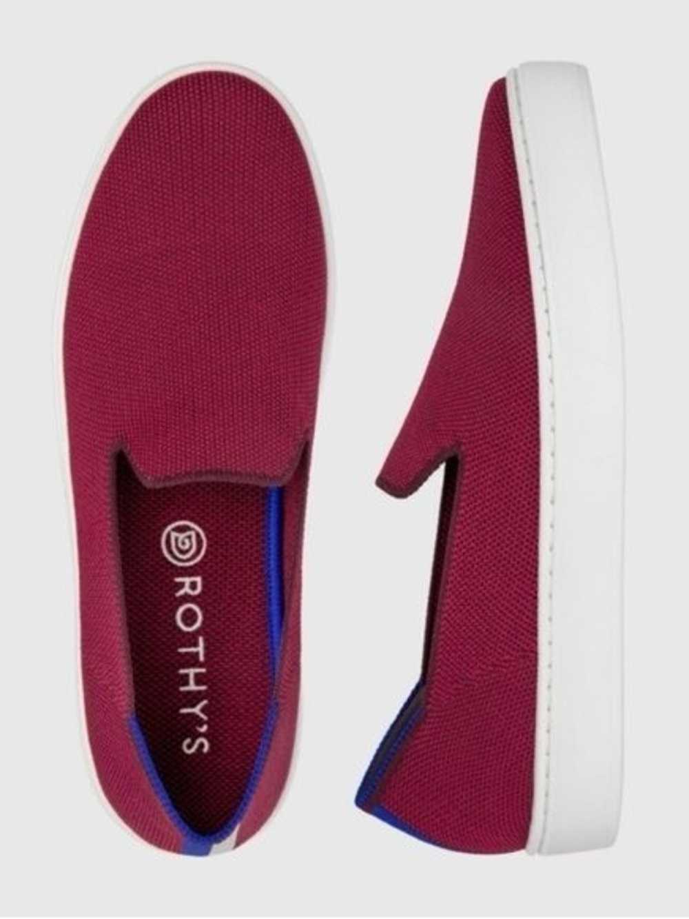 Rothy’s the sneaker slip on in burgundy red